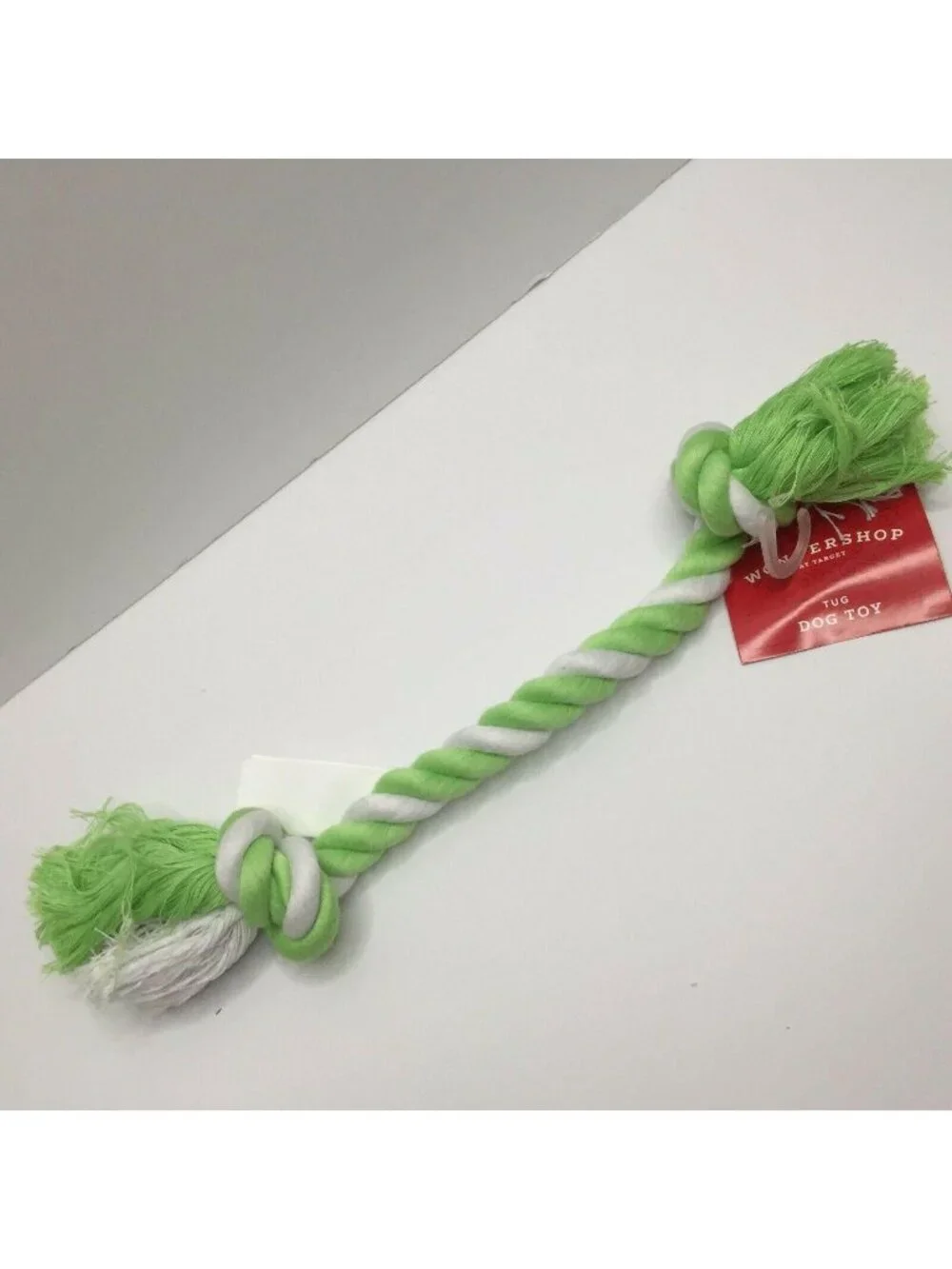 Wondershop Braided Rope Ball Tug Pull Dog Toy Chew Green